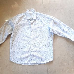 Cotton Shirt ( White With Dots)