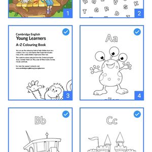 Cambridge English Young Learners A-Z Coloring book