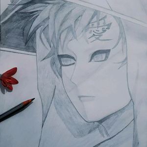 Black And White Handmade Naruto Sketch, Size: A4