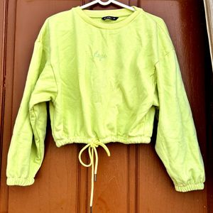 T-Shirts, Lime Green Zudio Crop Top Size Xs