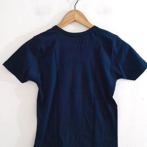 Navy Blue Printed T-Shirt (Boy's)