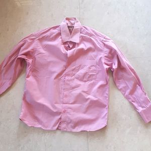 Magenta Colour Full Sleeve Cotton Shirt
