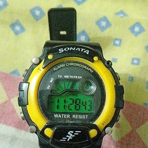 Sonata on sale alarm chronograph