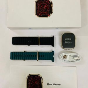 4G Smartwatch S8 Ultra olive Green And Black Strap