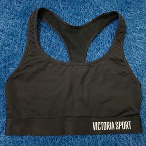 Victoria's Secret VSX Sport Turquoise & Black Racerback Sports Bra