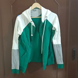 Green And White Women's Sweatshirt