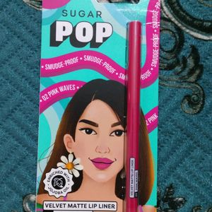 SUGAR POP Velvet Matte Lip Liner 02 Pink Wave