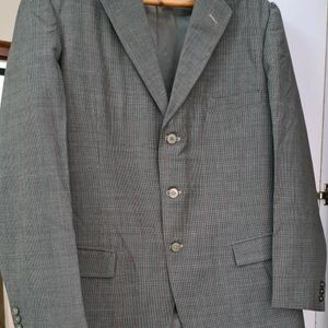 Suits & Blazers | Grey checked Terrywool Blazer for men | Freeup