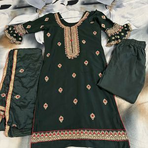 Kurta Sets & Suits, Kurta Set With Bottom And Dupatta