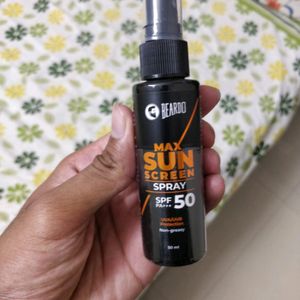 Beardo Max Sunscreen Spray with SPF-50 for Men – Beardo India