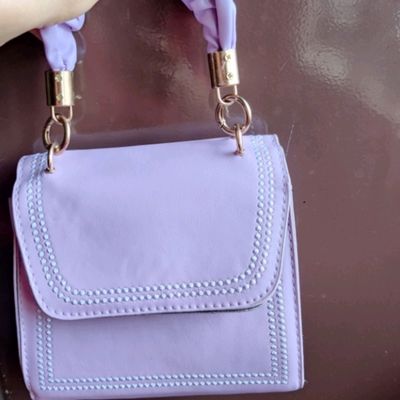Lilac Underarm Scoop Bag | Tote Handbag | Beach Bag