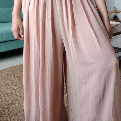 Made By Johnny Women's Pleated Wide Leg Palazzo Pants with Drawstring | eBay