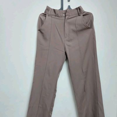 Hfyihgf Women's Classy High Waisted Corduroy Pants Casual Comfy Straight  Leg Trousers with Pockets(Brown,3XL) - Walmart.com