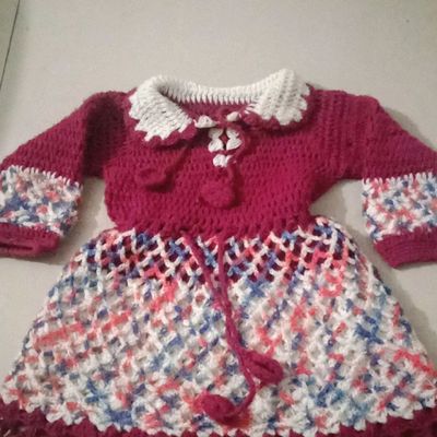 Girl woolen hotsell frock design