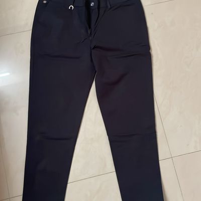 Buy Men Navy Slim Fit Textured Leisure Sport Trousers Online - 454356 | Allen  Solly