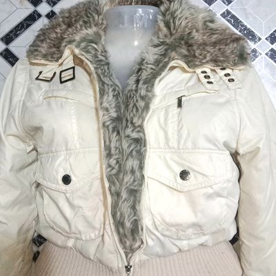 Fur lined bomber jacket - Thrifts
