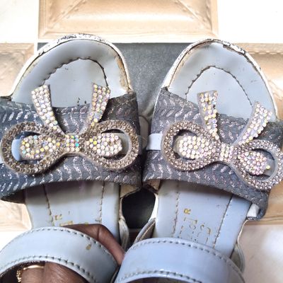 Girls rhinestone sandals hot sale