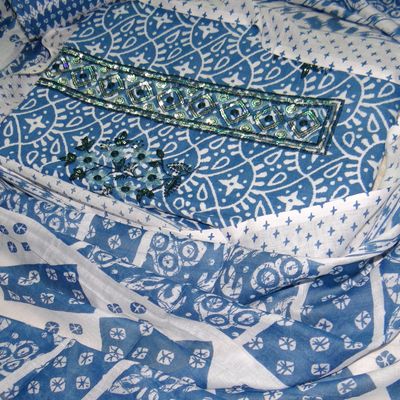 Designer Printed Cotton Dress Material Set at Rs 4000/set | प्रिंटेड कॉटन  ड्रेस मटेरियल in Rajkot | ID: 16141769133