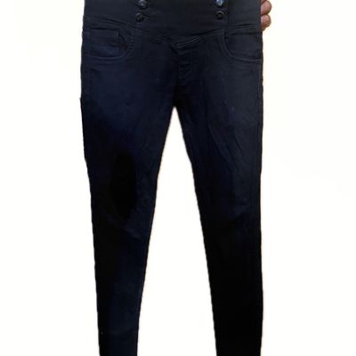Flared black denim jeans | Moschino Official Store
