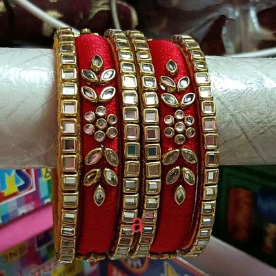 Fancy silk store thread bangles