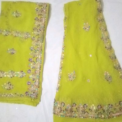 Kids Girls super Net fabric designer lehenga choli with dupatta set set1