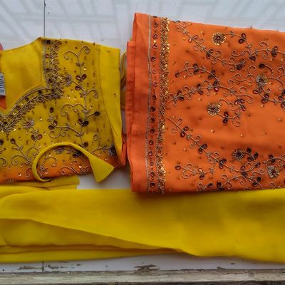 Buy Shoryam Fashion girls taffeta silk gota work semi-stitched lehenga  choli for girls 8-13 years (10-11 Years, blue) Online In India At  Discounted Prices
