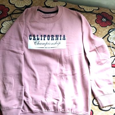 White clearance rose sweatshirt