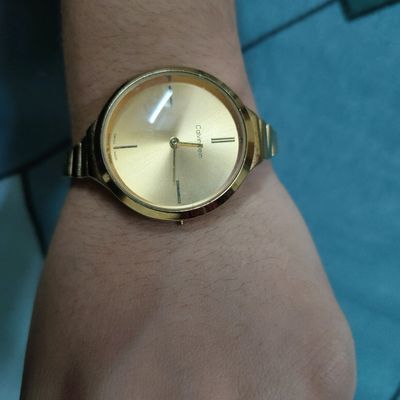 Watches Calvin Klein Ki Golden Watch Hai Freeup