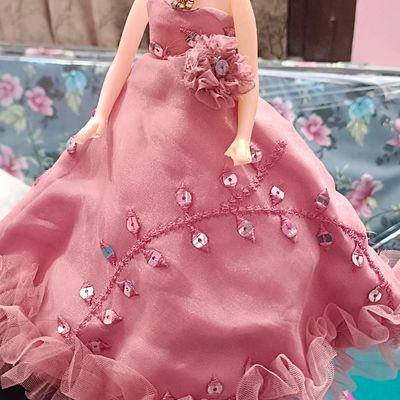 Buy Cora Gu Classic Off Shoulder Luna Lace Dress/Gowns For Barbie Doll/  Girl's 'Present/Barbie Dress[Doll's not included] Online at desertcartINDIA