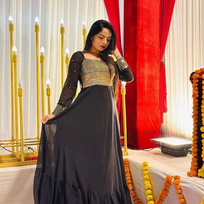 Buy Black Dresses & Gowns for Women by Amira's Indian Ethnic Wear Online |  Ajio.com