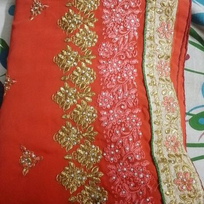 Handwoven half silk 84 count jamdani saree with blouse piece, fall pico  tassels done | Fahmidas Closet