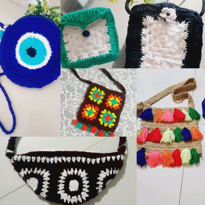 Croshia (Crochet) Hand bag Making Part 2 - YouTube