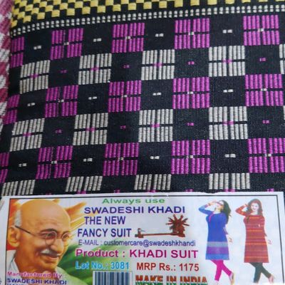 Swadeshi khadi discount dress material price