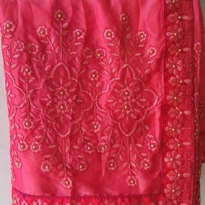 Baby Pink Color Heavy Organza Silk Fabric on Embroidery Sequence Work Saree  Bollywood Style Saree Party Wear Saree Designer Saree Usa Saree - Etsy