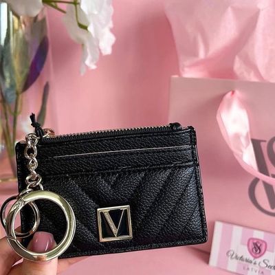Victoria's Secret metallic pink Clutch/Wallet/Phone Case Purse with Wrist  Strap - Walmart.com