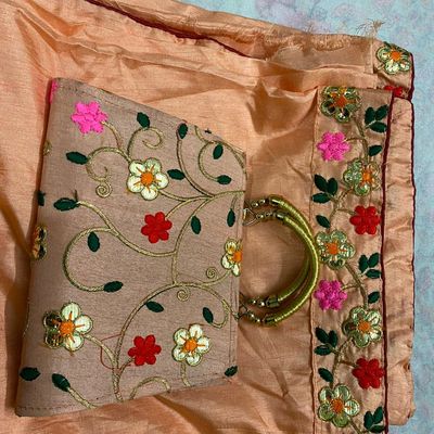 Indian Potli Bag/ Coin Purse/ Saree Batwa/ Saree Purse/ Drawstring Bag/  Embroidered Pouch/ Jewelry Pouch/ Ethnic Clutch Bag - Etsy