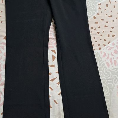 Buy Girls Black & White Tweed Print Boot Leg Pants Online at Sassafras