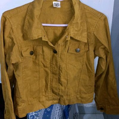 Himent Plus size jean jacket Button Front Raw Hem Denim Jacket (Size : M) :  Buy Online at Best Price in KSA - Souq is now Amazon.sa: Fashion