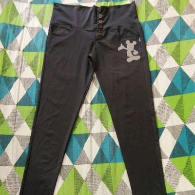 Dark Green Active Hosiery Pants | Candy Active-6780-Dark Green | Cilory.com