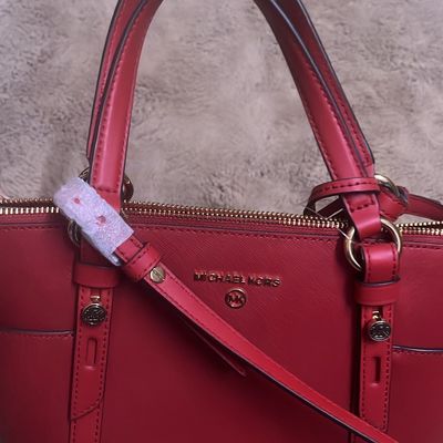 MICHAEL KORS Leather Purse Handbag Satchel Small, Cynthia Color-Tulip pink  EXC+ | eBay