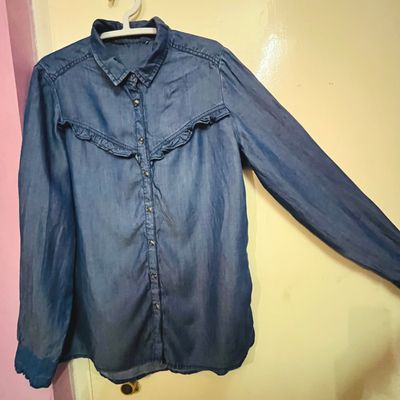 Special Offer Hot Style Women's Fashion MID-Length Denim Shirt Women  Bottoming Shirts - China Blouse and Fashion Shirt price | Made-in-China.com