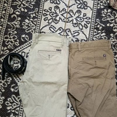 Buy Byford By Pantaloons Pastel Grey Slim Fit Checks Trousers for Mens  Online @ Tata CLiQ
