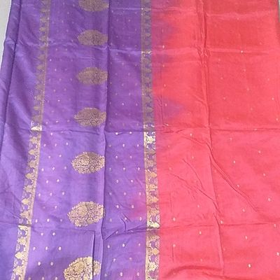 Very Much Indian | Traditional Handloom Pure Silk Dual Tone Pink Purple  with all over dotted Butti Paithani With traditional Double Pallu  #silkpaithani #h... | Instagram