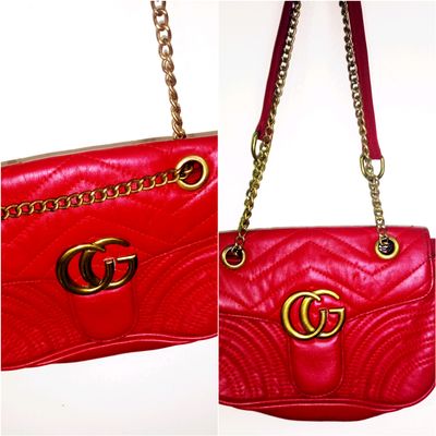 Gucci Handbag - Red - Coleção - Vania's Change