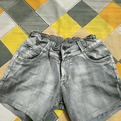 Buy Gini And Jony Girls Yellow Printed Regular Fit Denim Shorts - Shorts  for Girls 9143817 | Myntra