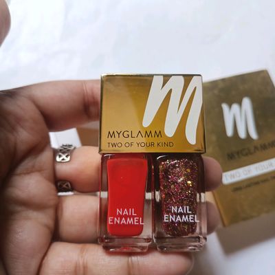 MYGLAMM Two Of Your Kind Nail Polish Swatches & Review | New Launch -  YouTube