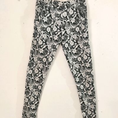 S-3XL Women's Floral Print Skinny Jeans High Elastic Denim Long Pants | Wish