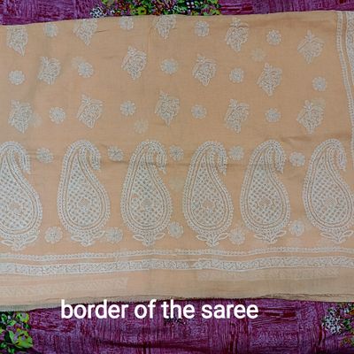 Farah Tissue Chikankari Saree – Lucknow Chikan, Readymade Chikan Kurtis,  Kurti Sets, Chikan Suits, – Noorkari