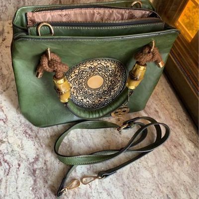 Buy ESBEDA Camel Color Crocodile Pattern Printed Handbag For Women  (V00100005-49) Online at Best Prices in India - JioMart.