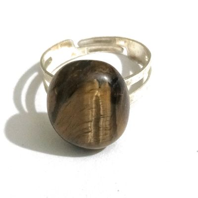 Classy Gentle Tiger's Eye Men Ring With Tughra | Boutique Ottoman Exclusive